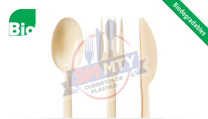 Cubiertos Desechables Biodegradables - SMMTY